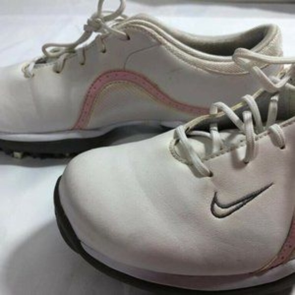 Nike Women's Sneakers Golf Shoes White Pink Size 6 - Picture 3 of 12